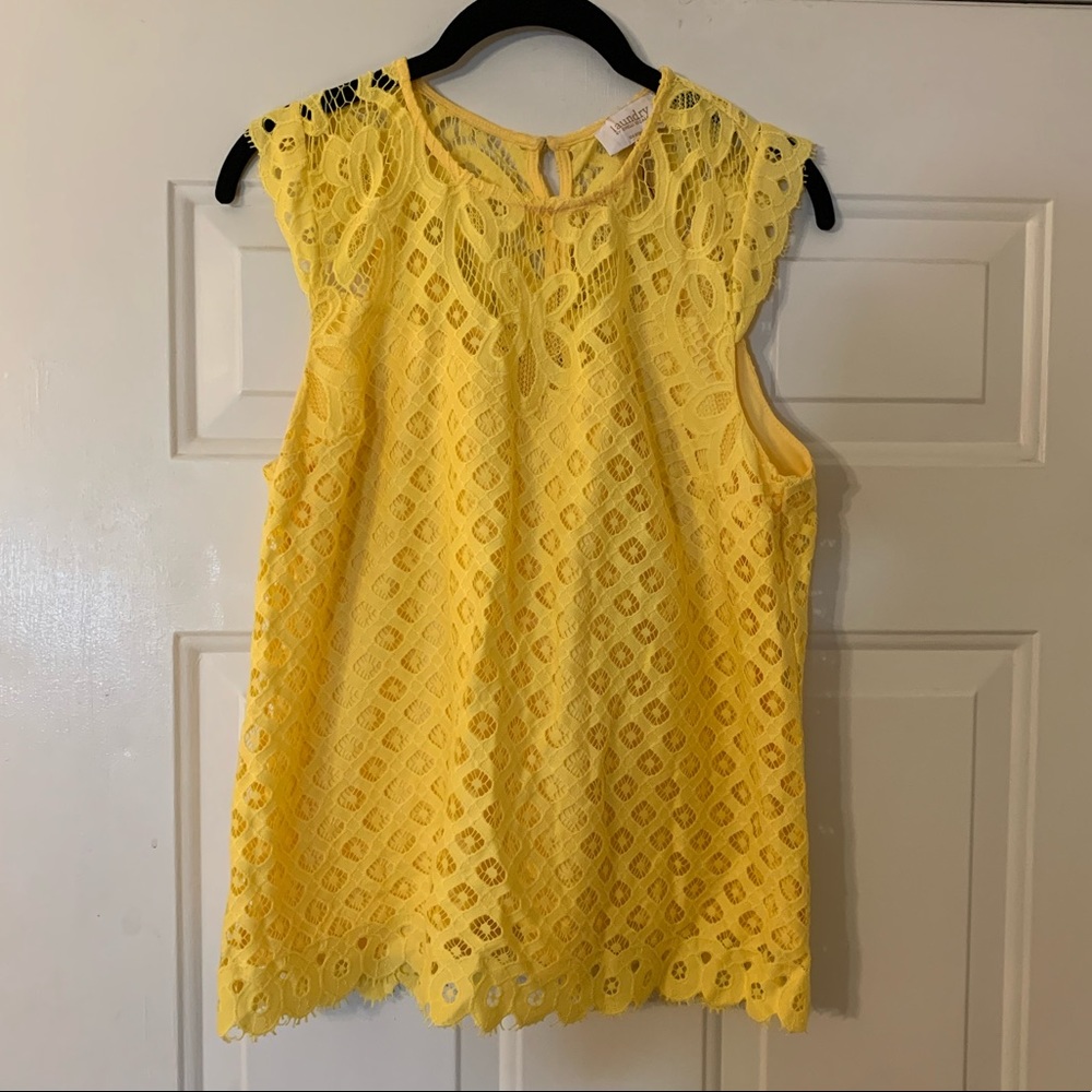Yellow Crochet Top